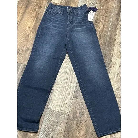 Scoop Retro Trouser Jean High Rise Womens Sz 4 New With Tags - Picture 1 of 13